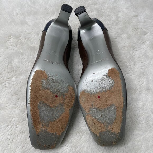 PUCCI BABY!! Emilio Pucci Brown and Black Heels, EU 38, US 8 - 8 1/2 - Picture 5 of 12